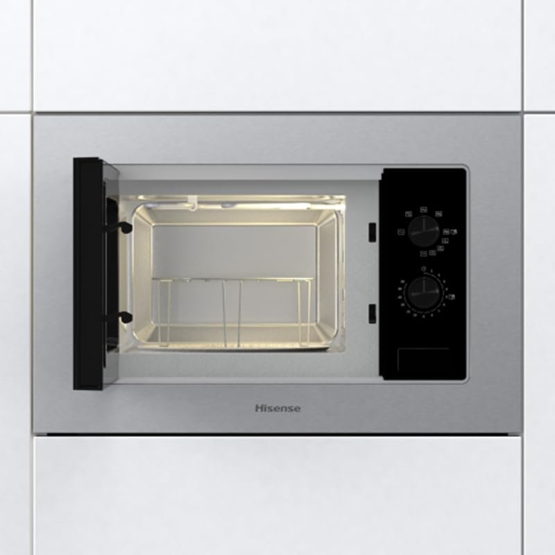 Image secondaire de HISENSE BIM320G11X Four à micro-ondes encastrable 20 L 800 W Grill Aqua Clean Acier inoxydable Verre Noir