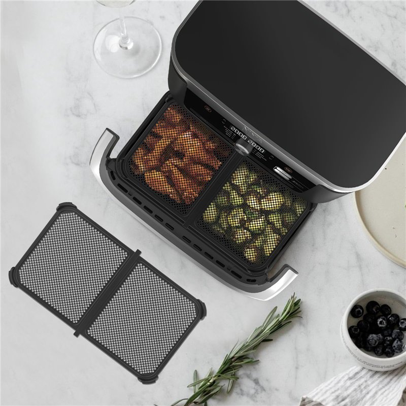 Image secondaire de Pavlleen Grille Anti-Projection pour Air Fryer Ninja 10,4 L AF500EU, Silicone Réutilisable et Anti-Éclaboussures, Accessoire Dur