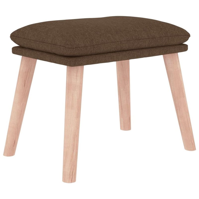 vidaXL Repose-Pied Pouf de Salon Tabouret de Canapé Meuble de Salle de Séjour Tabouret de Salon Intérieur Marron 45x29,5x35 cm T