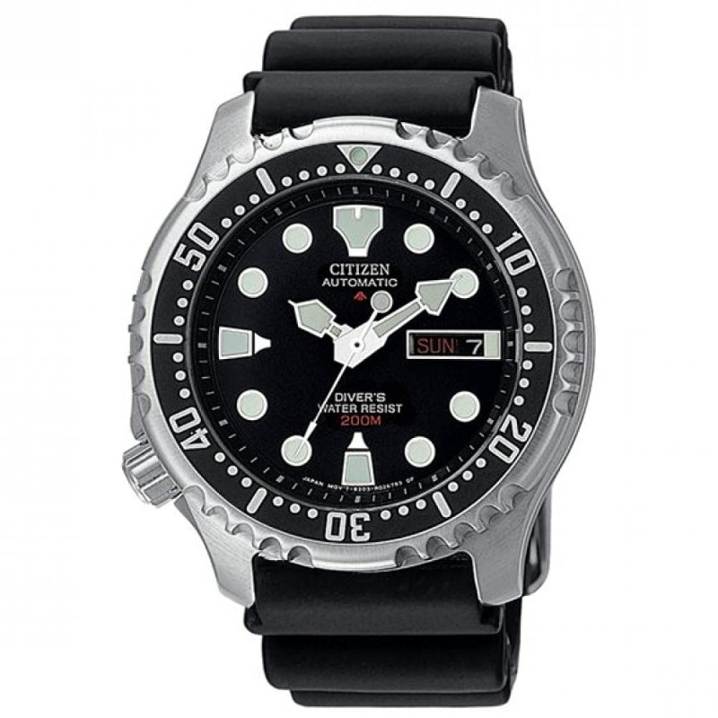 CITIZEN Mixte Analogique [Automatique] Montre avec Bracelet en Polyuréthane NY0040-09E