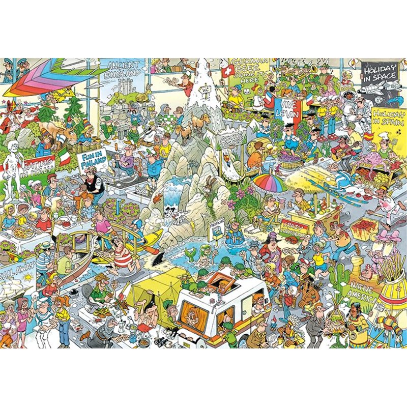 Image secondaire de JUMBO - 19051 - The Holiday Fair - Jvh - 1000 pièces Multicolore