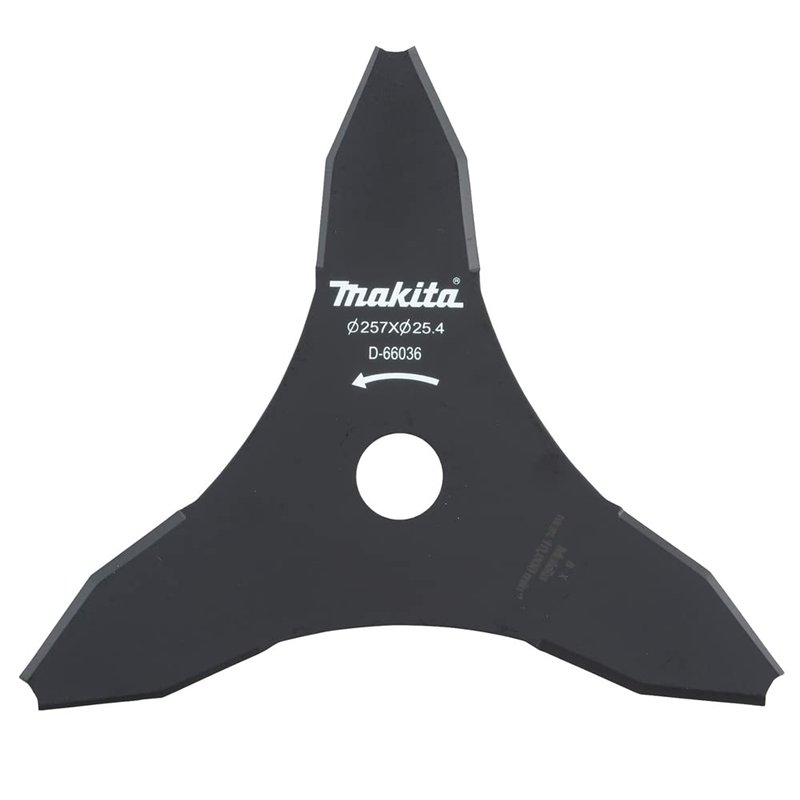 Lames 3 dents pour débrousailleuse Ø 255 mm DUR368/369 - MAKITA D-66036