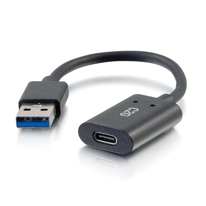 Image secondaire de C2G 54428 Adaptateur convertisseur USB-C Femelle vers USB-A mâle SuperSpeed USB 5 Gbit/s, Compatible avec Smartphones, tablettes