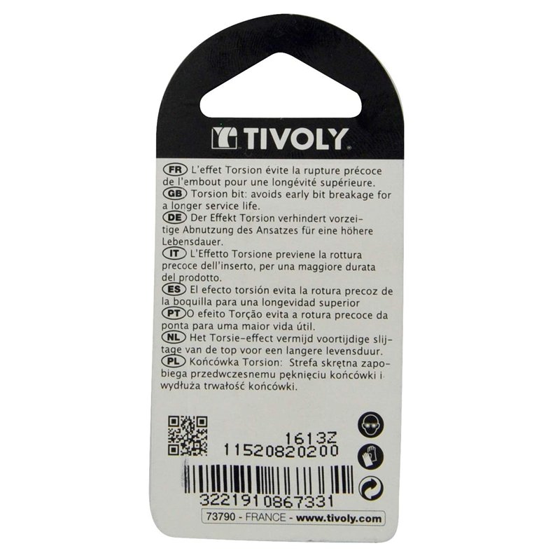 Image secondaire de Tivoly 11520820200 Embouts de Vissage Torsion pour Vis Philips Ph2 Longueur 50mm