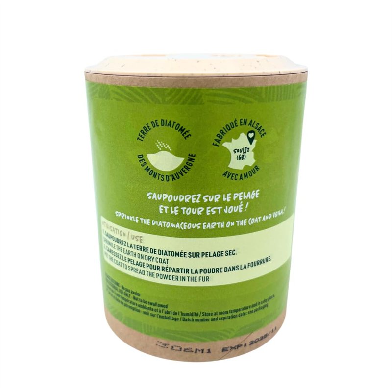 Image secondaire de VETOCANIS O Naturel - Poudre à La Terre De Diatomée Naturelle pour Chiens, Chiots, Chats Et Chatons - Tous Types De Pelage - 100