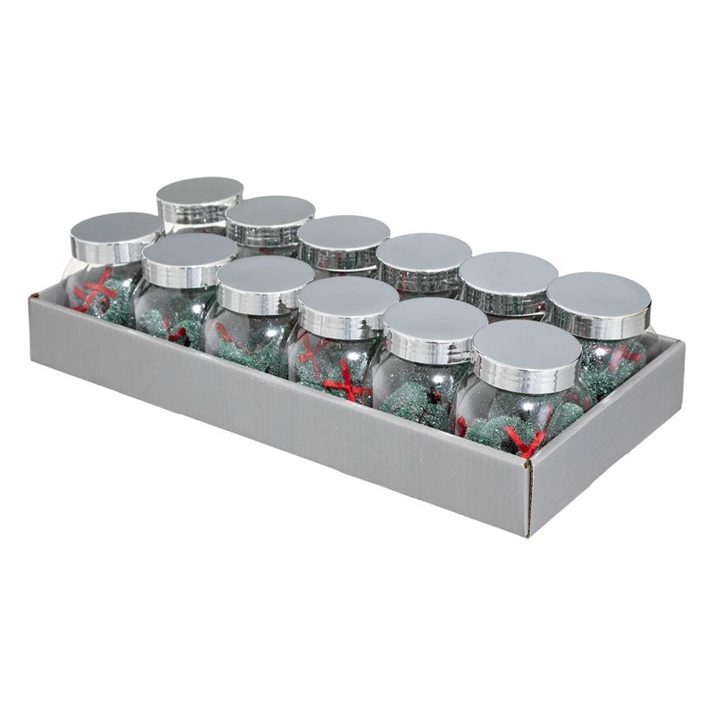 Image secondaire de Atmosphera - Accessoires Bocal Couronne Rouge 3x8cm