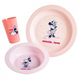 DISNEY Coffret repas 3 pieces Minnie confettis : assiette. bol et gobelet - En p 25,99 €