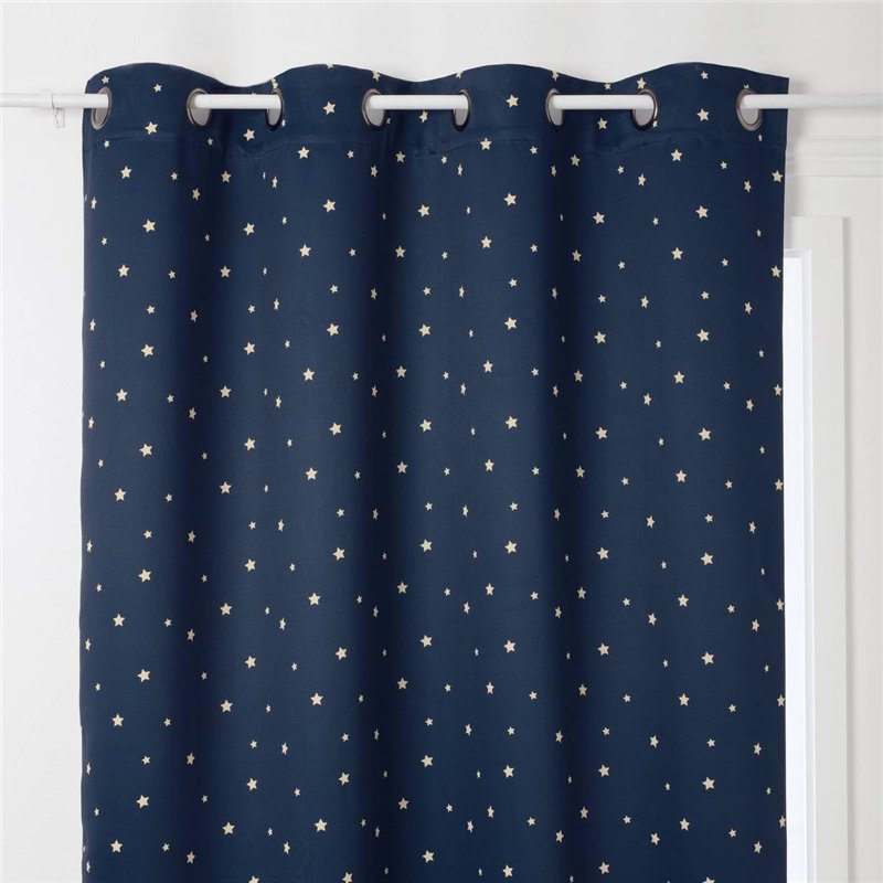 Atmosphera - Rideau Enfant occultant Espace 135x260cm Bleu foncé
