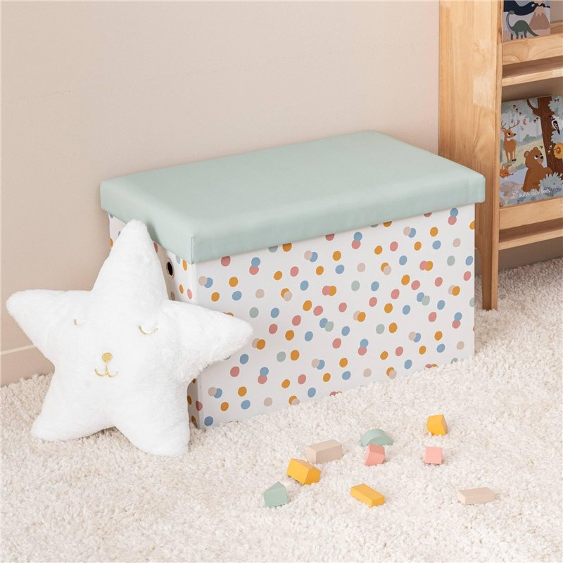 Image secondaire de Atmosphera - Pouf pliable enfant enio bleu 57x36cm