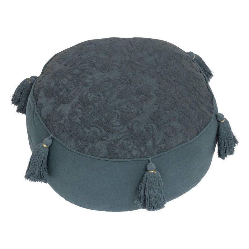 Atmosphera - Coussin de Sol Little Cottage Bleu 43x18cm