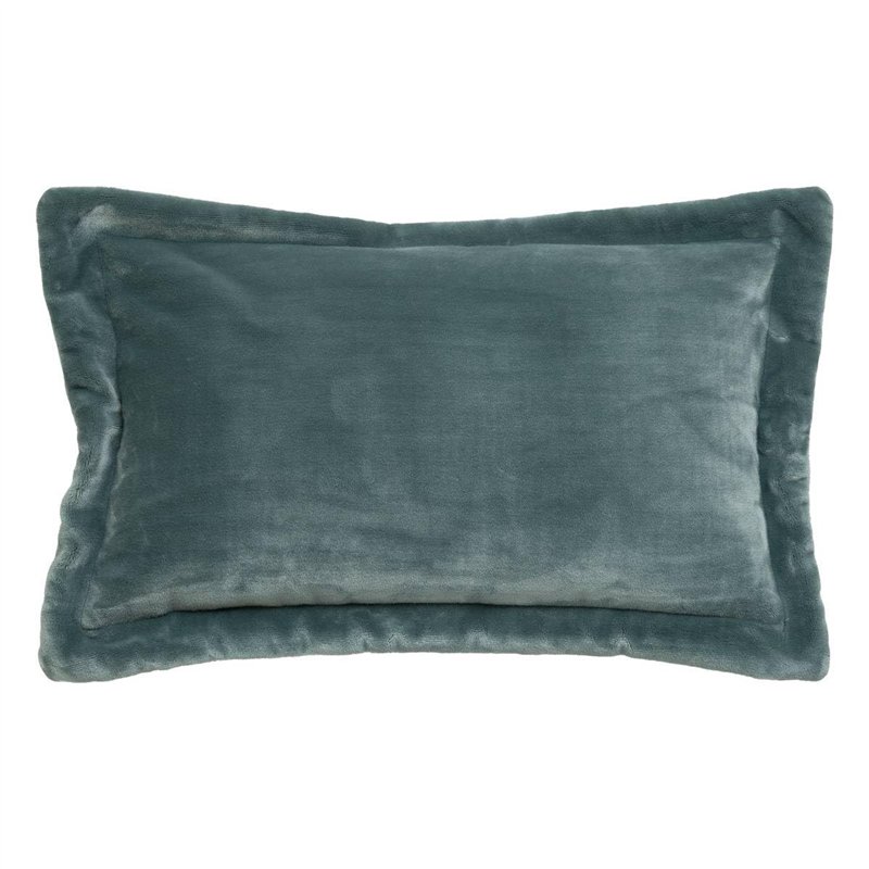 Atmosphera - Coussin Flanelle Cuddly Bleu 30x50cm