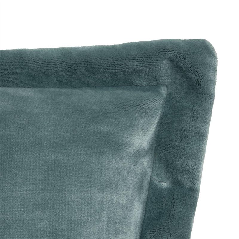 Image secondaire de Atmosphera - Coussin Flanelle Cuddly Bleu 30x50cm
