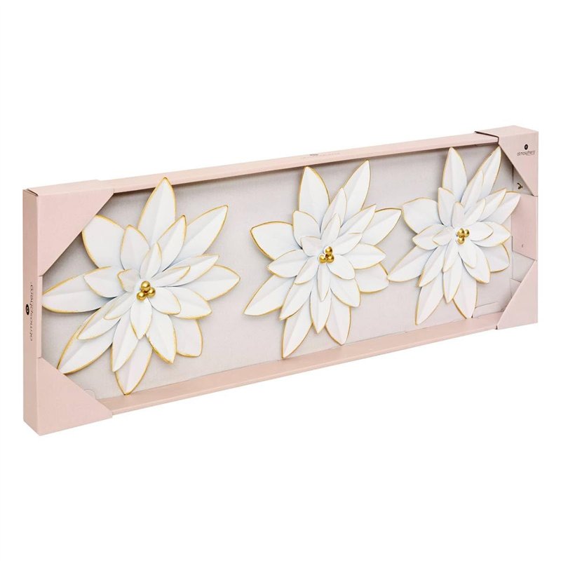 Image secondaire de Atmosphera - 3 déco Murale Alya D24cm - Blanc