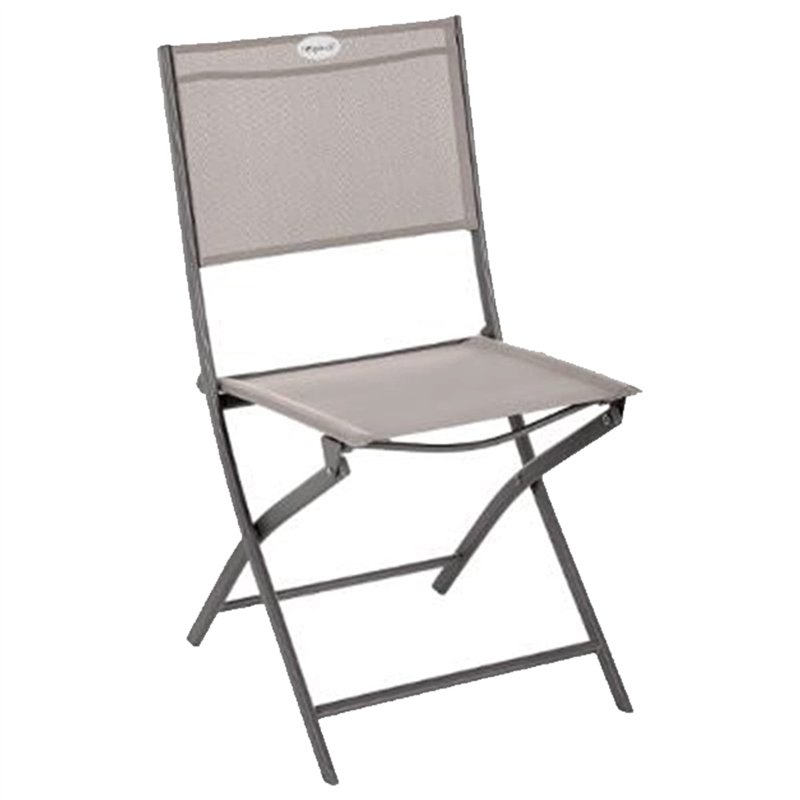 HESPERIDE Chaise de Jardin Pliante métal Modula Noisette/Tonka