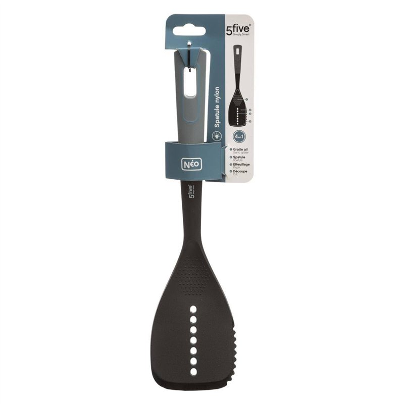Image secondaire de 5Five Neo Spatule en Plastique avec poignée caoutchoutée et Fonction 4 en 1 Noir