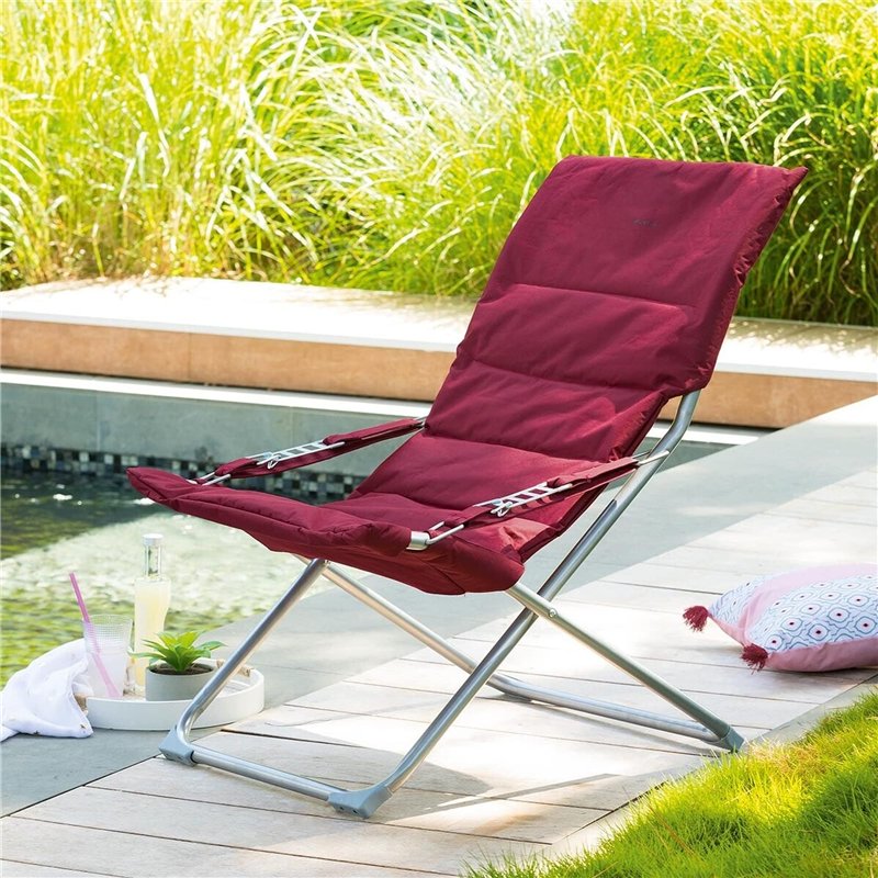 Image secondaire de Hespéride - Fauteuil Relax de Jardin Milos Bordeaux