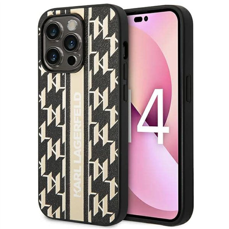 Karl Lagerfeld KLHCP14XPGKLSKW Coque Rigide pour iPhone 14 Pro Max 6,7