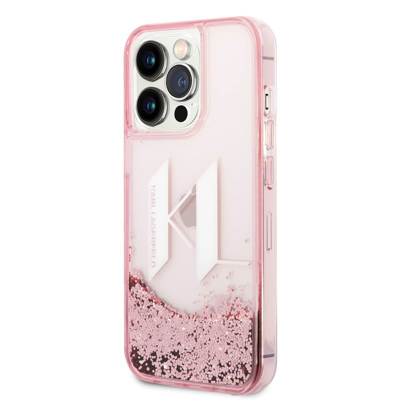 Image secondaire de Karl Lagerfeld KLHCP14LLBKLCP Coque Rigide pour iPhone 14 Pro 6,1