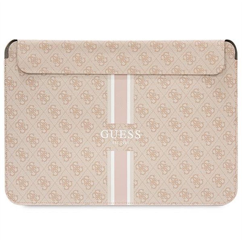 Guess GUCS14P4RPSP Manchon avec Rayures imprimées Rose 4G 14