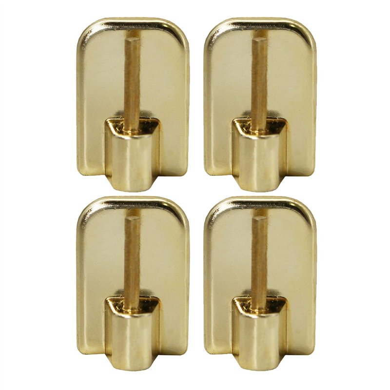 Lot de 4 supports adhésifs Or