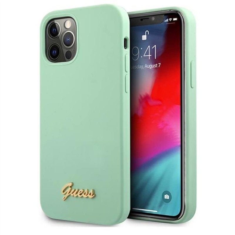 Guess GUHCP12MLSLMGGN Coque de Protection pour iPhone 12/12 Pro 6,1