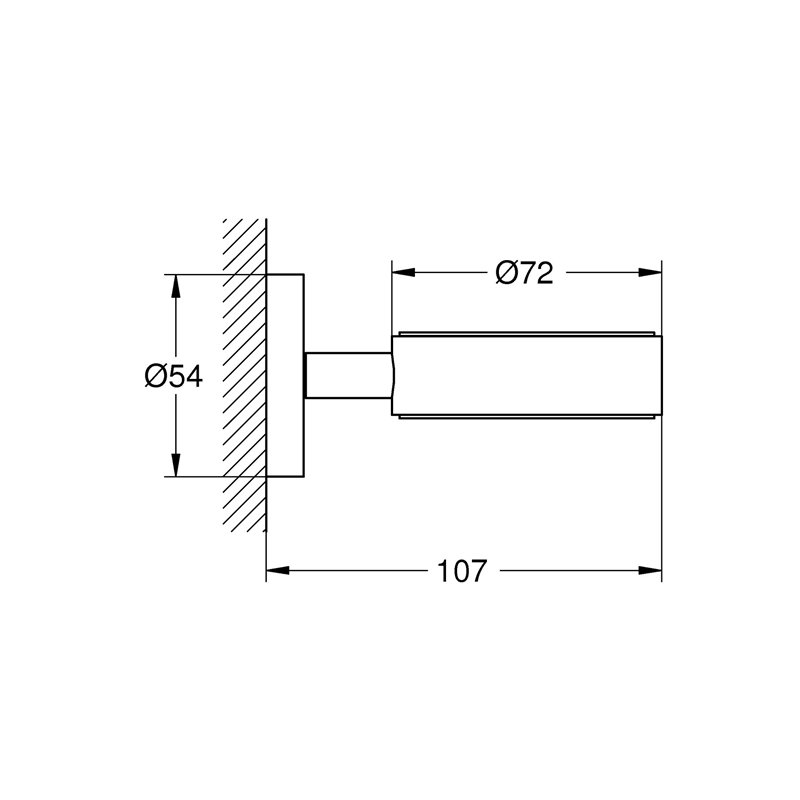 Image secondaire de GROHE Essentials 40369DC1 Cadre Support/Import Allemagne