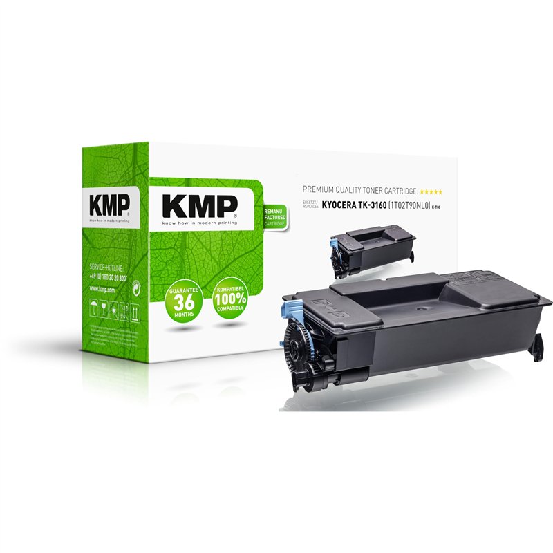 Image secondaire de KMP K-T80 noir compatible avec Kyocera TK-3160