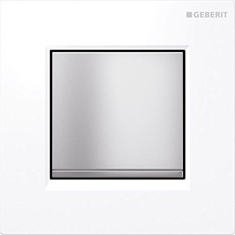 Geberit type 30 pour urinoir (Blanc/chromé mat)