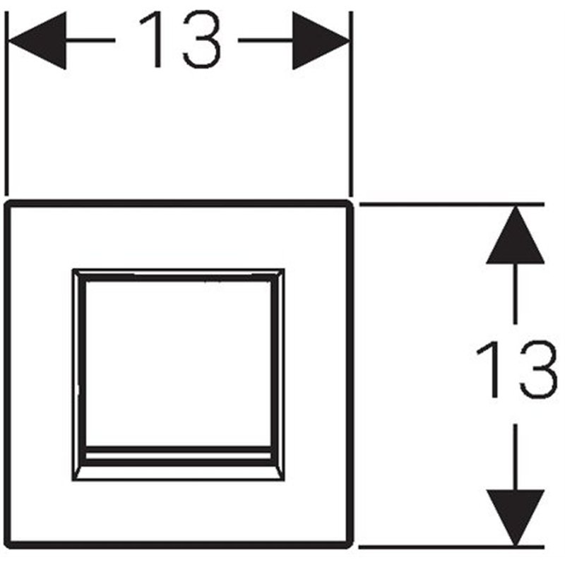 Image secondaire de Geberit type 30 pour urinoir (Blanc/chromé mat)