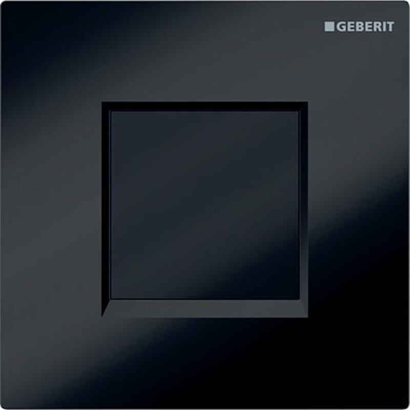 Geberit – Système de chasse Geberit pour urinarios avec portail de chasse électronique, service à batterie, plaque obturatrice s
