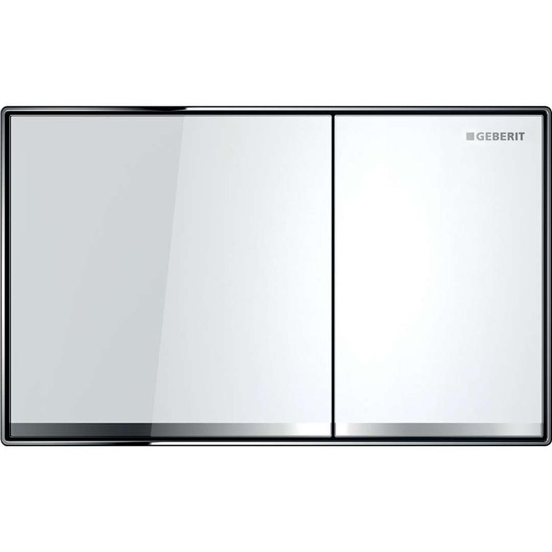 Geberit Sigma 115.640 Si 1 plaque de déclenchement en verre Blanc 60