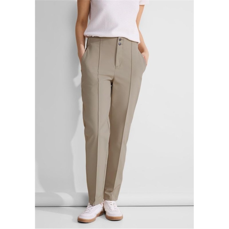 Image secondaire de STREET ONE Chino Technostretch Hw, Safari Beige, 40W x 30L Femme Ensemble de Pantalon