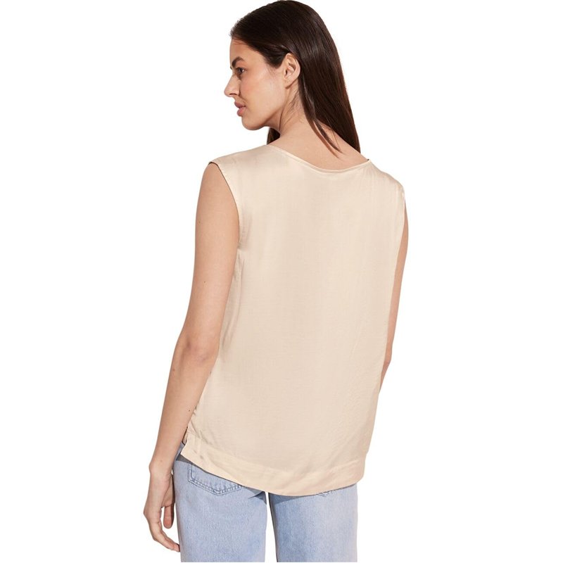Image secondaire de STREET ONE A344656 Haut en Satin, Beige Sable Lisse, 38 Femmes T-Shirt