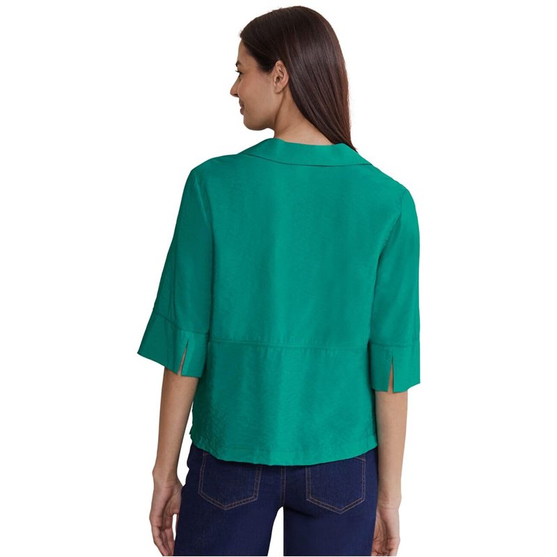 Image secondaire de STREET ONE A344573 Chemisier à Manches 3/4, Intense Aqua, 46 Femme T-Shirt, Turquoise