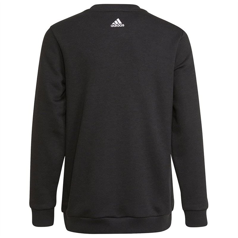 Image secondaire de adidas Mixte enfant Logo Sweatshirt, Black/White, 5-6 ans EU