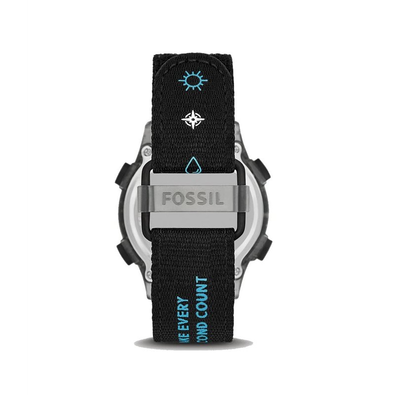 Image secondaire de FOSSIL OUTLET Fossil-Collection Solaire ANADIGI, Couleur, 100% RPET pour Homme FS5913, Noir, Sangles