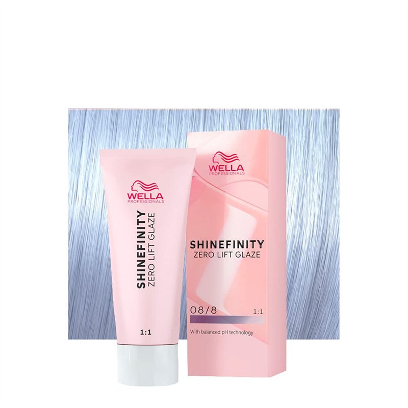 Wella Shinefinity Blue Pearl 08/8 Blond Clair Perlé 60ml - coloration demi-permanente