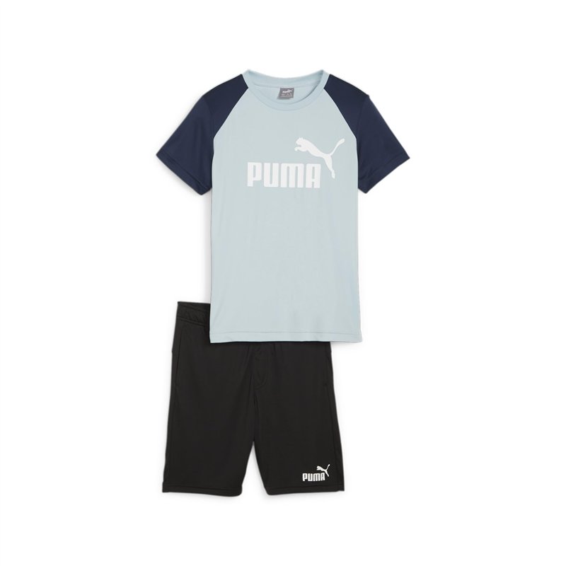 PUMA Short Ensemble de Sport pour Enfants, Bleu, Estándar Mixte