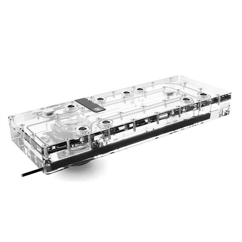 Pompe Watercooling avec réservoir Alphacool Core Distro Plate O11 Dynamic Evo/XL (Noir/Transparent)