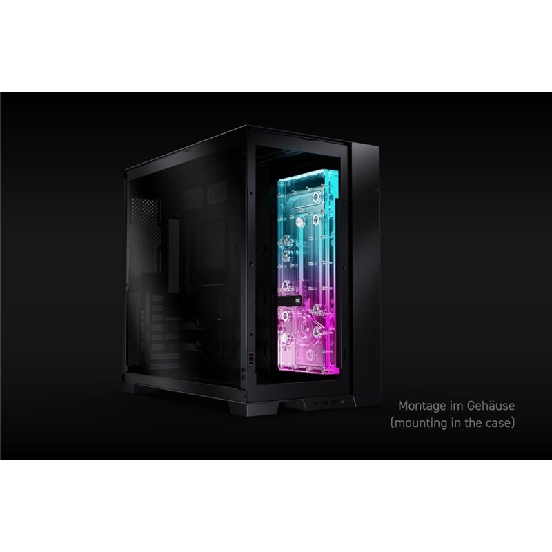 Image secondaire de Pompe Watercooling avec réservoir Alphacool Core Distro Plate O11 Dynamic Evo/XL (Noir/Transparent)