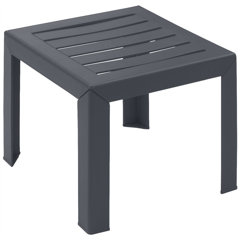 GROSFILLEX 53001002 Miami Table, Anthracite, 40 x 40 cm