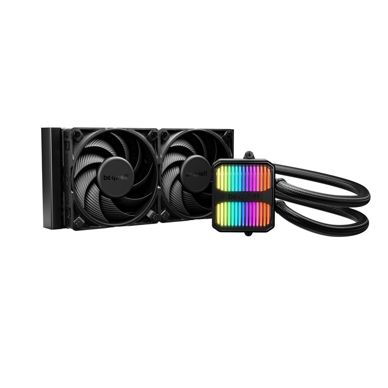 be quiet! Silent Loop 3 240mm système de refroidissement, plaque froide usinée avec haute précision, 2 ventilateurs Silent Wings