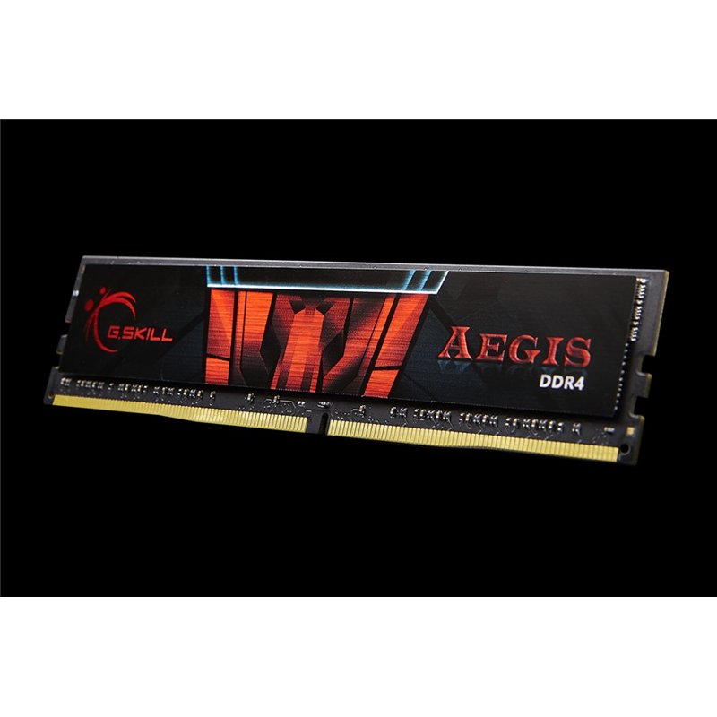 G.Skill Barrette mémoire 4Go DIMM DDR4 Aegis PC4-19200 (2400 MHz) (Noir et Rouge)