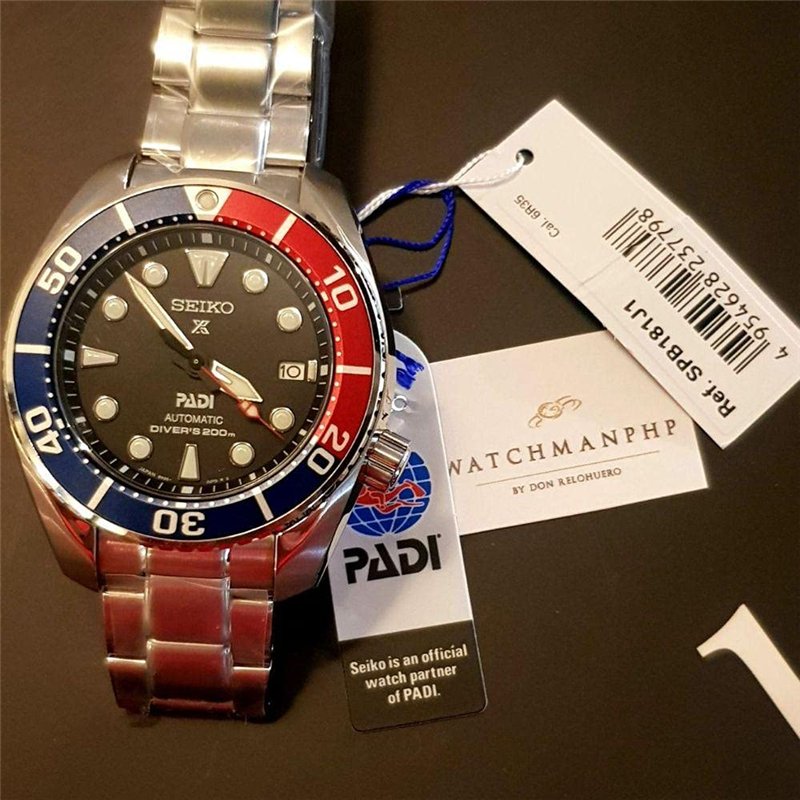 Image secondaire de Montre Seiko Prospex PADI Automatique Diver's 200m SPB181J1