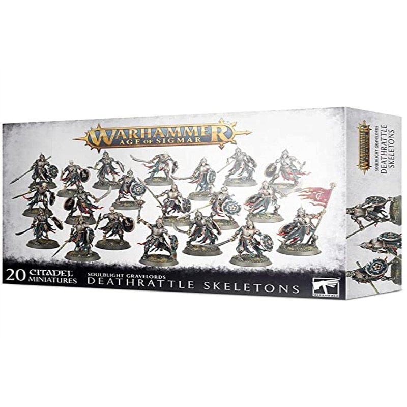 Games Workshop Warhammer AoS - Soulblight Gravelords Deathrattle Skeletons 99120207091 Noir