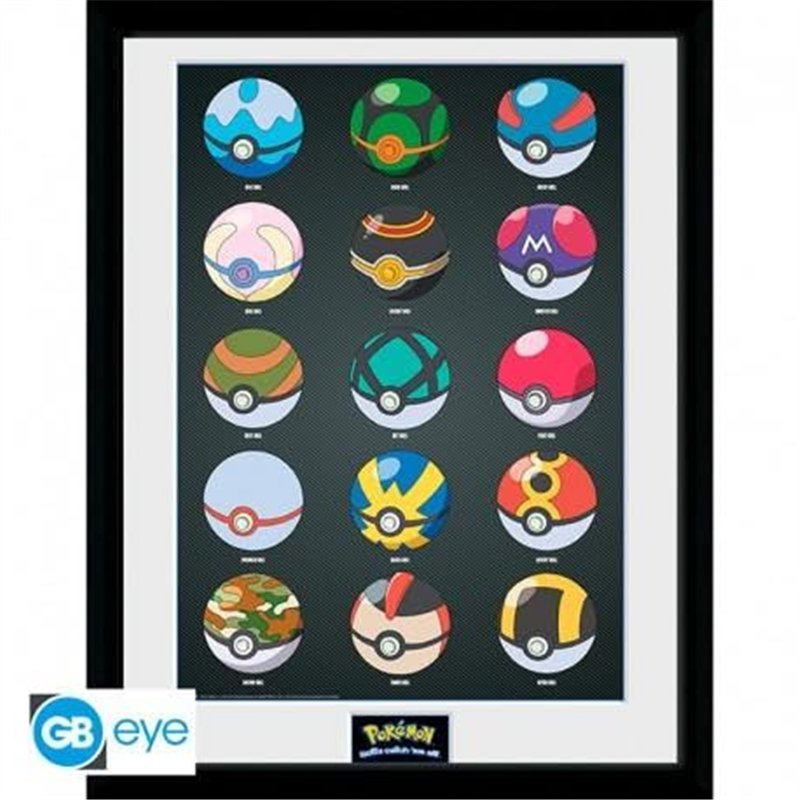 Image secondaire de GB eye - POKEMON Tirage encadré Pokéballs