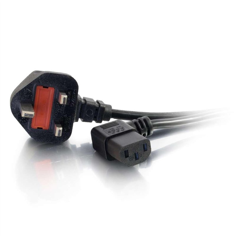 Cables To Go Câble d'alimentation universel 90° 5m