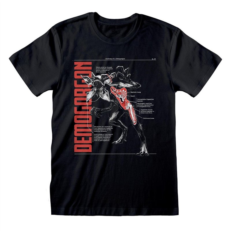 Stranger Things D0800142 T-Shirt, Noir, XXL Mixte