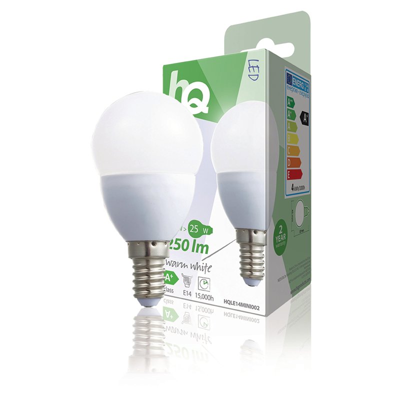 Image secondaire de HQ HQLE14MINI002 Ampoule LED en forme de goutte E14 3,5 W 250 lm 2,700 K