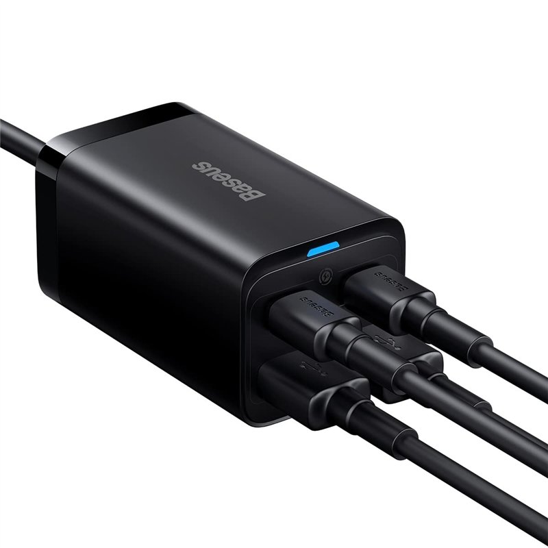 Image secondaire de Baseus Travel Charger GaN3 Pro Quick Wall Charger C+C+U, PD3.0, QC4.0 +, AFC, FCP, SCP, PPS, MTK, (with Type C - Type C Cable 1m